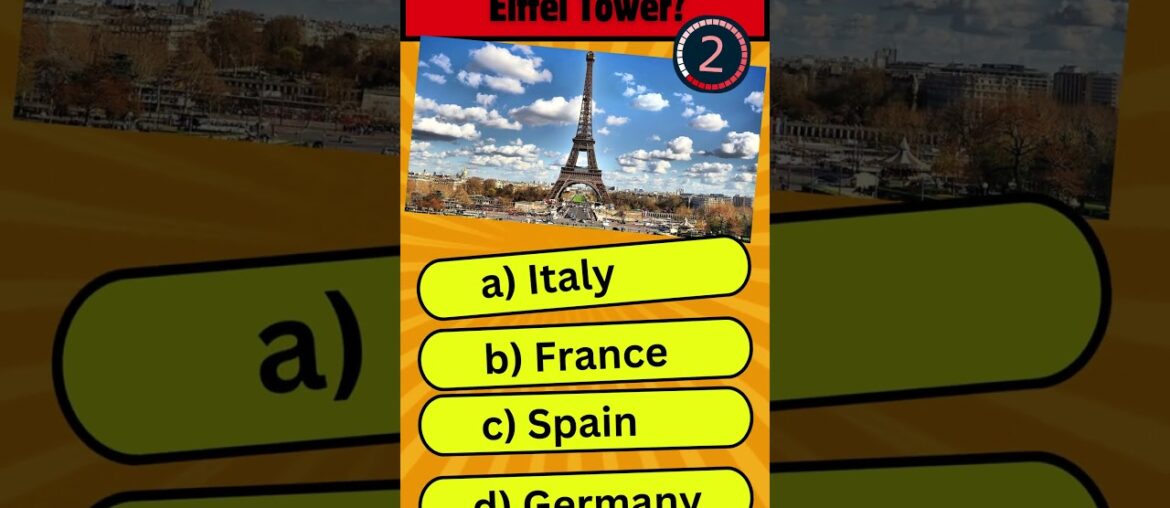 Which country has the Eiffel Tower ? #gk #gkquiz #gkshorts #gkquestion #eiffeltower #france #shorts Which country has the Eiffel Tower ? #gk #gkquiz #gkshorts #gkquestion #eiffeltower #france #shorts