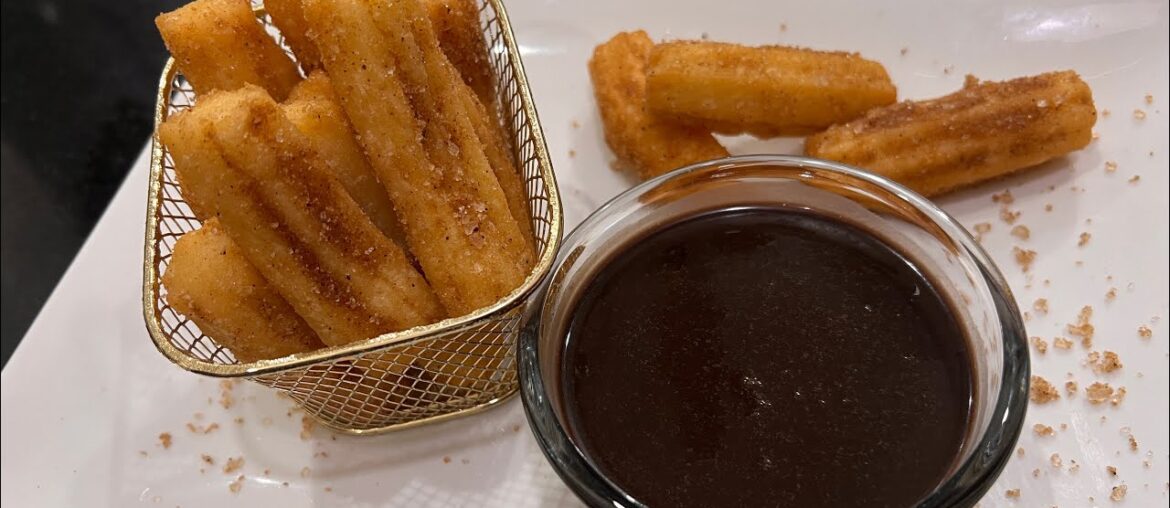 Curros with creamy choclate easy recipe#french #dessert #dessert #churros