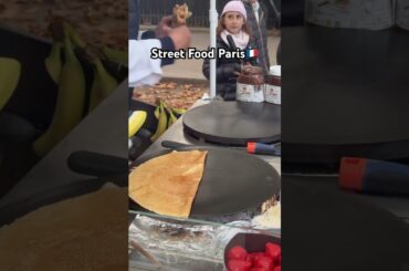 The famous french crepe in front of Arc De Triumph. Can someone Guess the price? #paris #travel #fy
