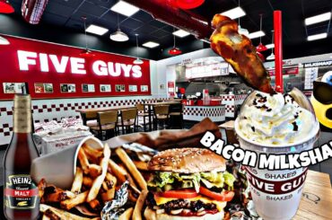 Burger, Fries & A Bacon Milkshake?! GROSS Or Great?
