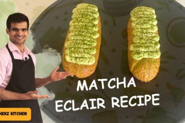 Matcha Eclair Recipe l Abhishekz Kitchen