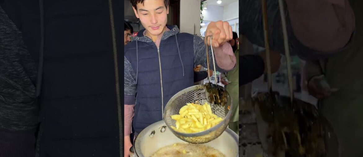 Young Handsome Afghani Boy Selling Unique Fries | French fries | Afghani Fries | F-7Markaz Islamabad