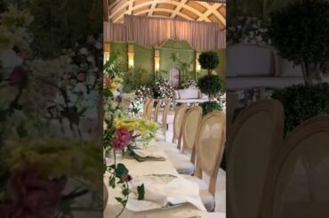 FRENCH GARDEN WEDDING #weddingdecor #BTS #iphonevideo #royalambassador #muslimwedding
