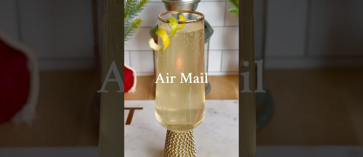 Air Mail #cocktail #alcoholicdrinks #drinkrecipes #french75 #cocktails