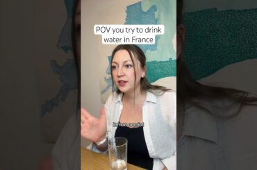 Trying to drink water in France be like #france #french #cultureshock #funny #livingabroad