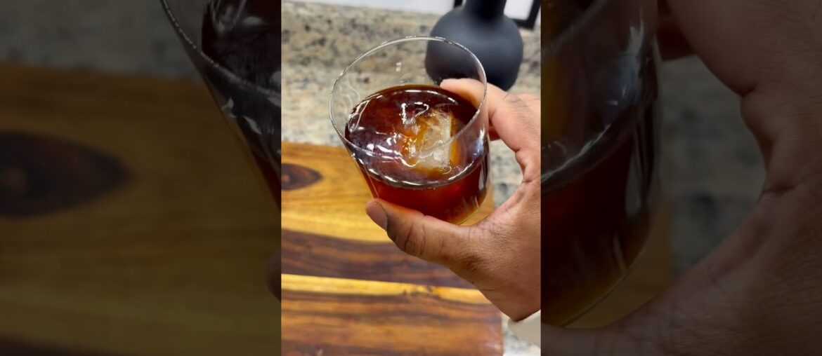 Making some cold brew coffee for the week. #coffee #espresso #food #shorts #cooking #recipe