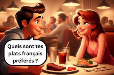 French Restaurant Conversation | Real Life Dialogue for (A2 - B2) Learners with English Translation