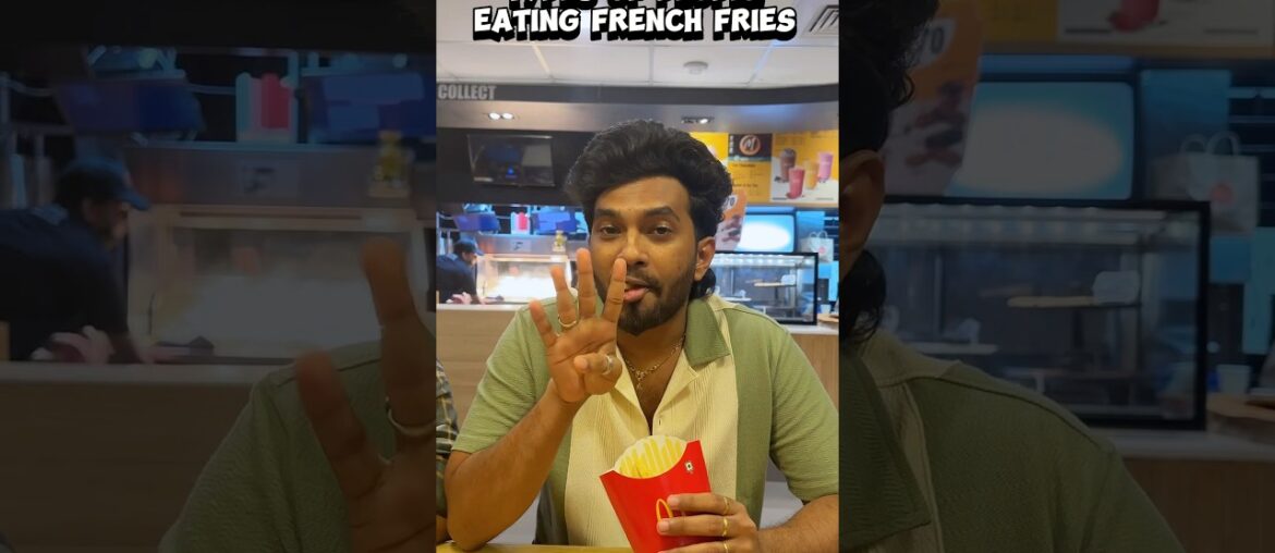 Types Of People Eating French Fries | #shorts #naaluvithamaravindh #eating #frenchfries #typesof