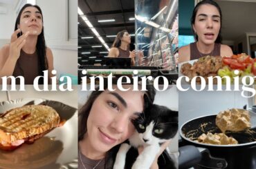 um dia inteiro na rotina, testando receitas, misto quente gourmet, como fica a comida sem congelar