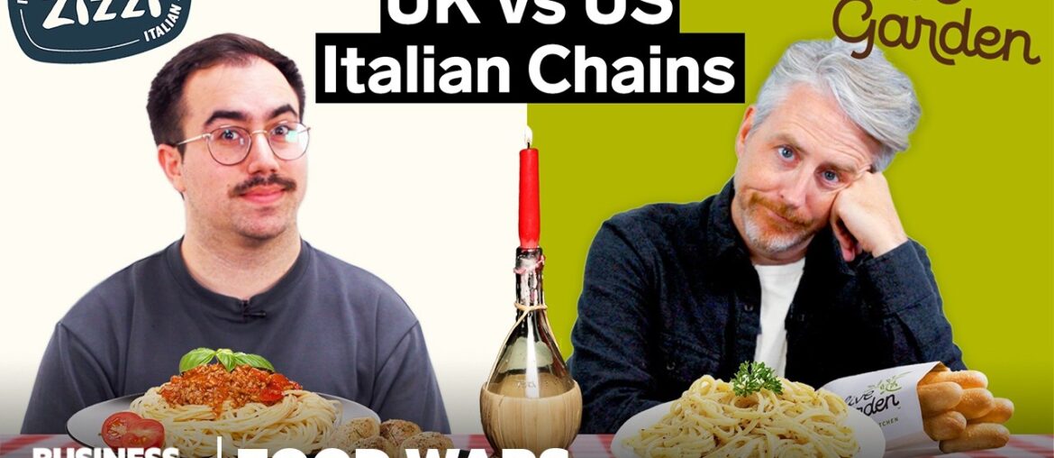 US vs UK Olive Garden vs Zizzi | Italian Chains | Food Wars | Insider Food