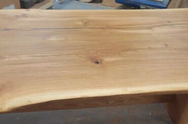 French Oak Dining Table | Live Edge | 3.2m x 100cm | Farmhouse Legs | Made by Sorrell & Smith