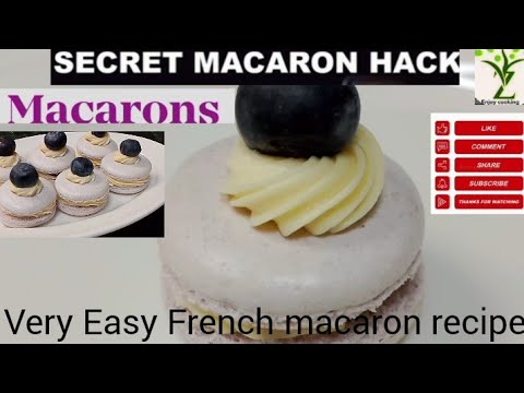 how to make blueberry french macarons | Easy french macaron recipe how to make blueberry french macarons | Easy french macaron recipe