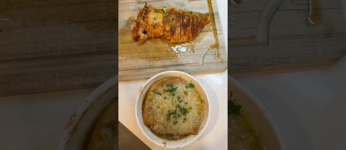 French Onion Soup & Juicy Chicken #recipe #easyrecipe #dinner #dinnerrecipes #cooking #cookingasmr