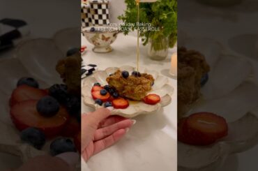 Cozy holiday baking French toast casserole #frenchtoastcasserole #holidaybaking #recipes