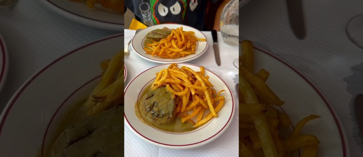This is the best steak frites in all of Paris #paris #food