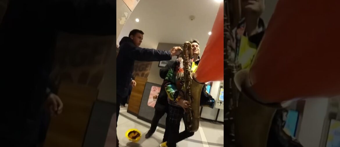 French Restaurant vs Burger King #prank #sax #finedining