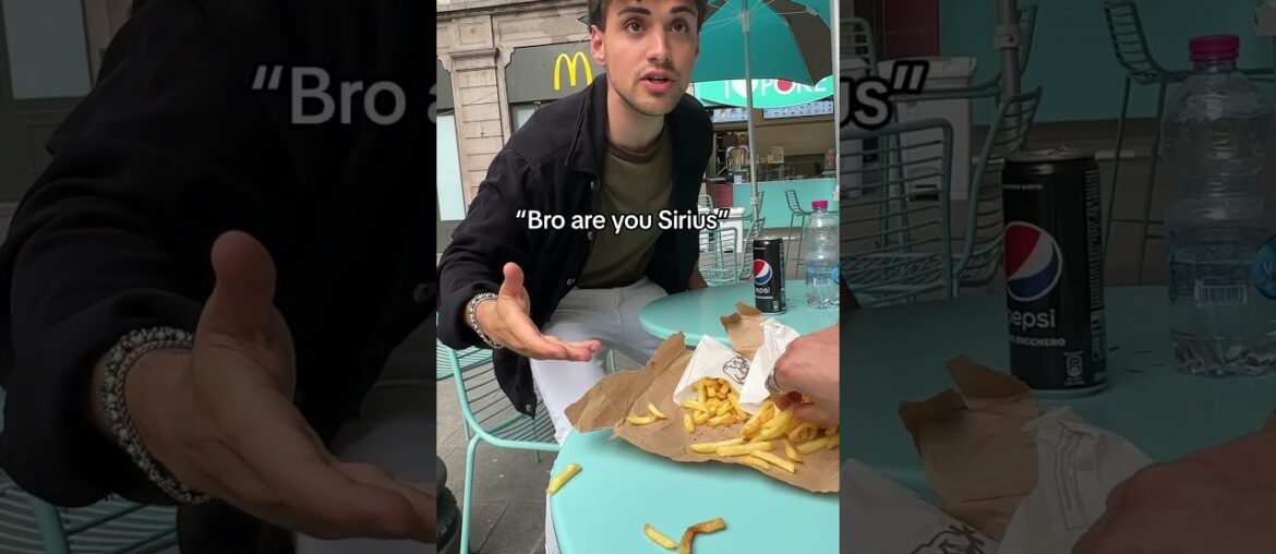 Can Italians eat FRENCH fries?! #fabioandben #shorts