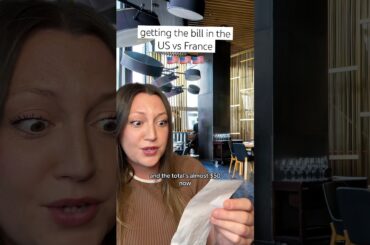 getting the bill in the US vs France #france #french #usa #american #cultureshock #livingabroad