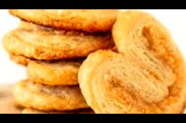 Crispy & Crunchy Palmier Cookies | Sweetheart Biscuits | French Palmier Cookies Recipe