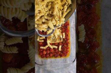 Baked Feta pasta! "Viral Tik Tok"#viralrecipe #cooking #recipe #shorts #tiktok #dinner #food