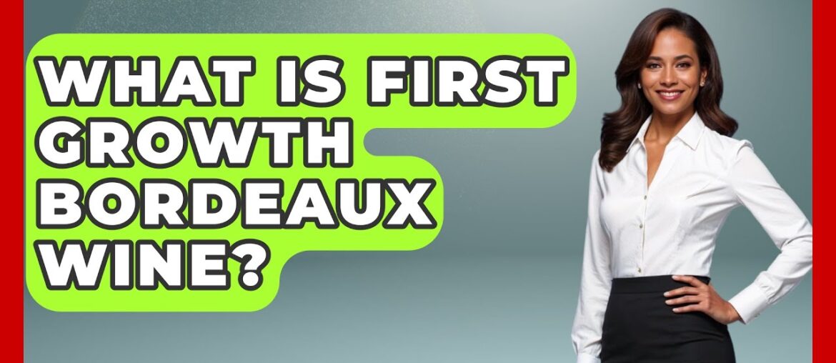 What Is First Growth Bordeaux Wine? - France Fact File