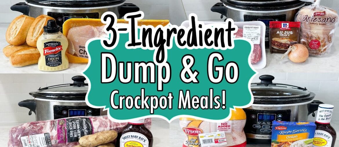 6 EASY Dump & Go Crockpot Dinners | Super Simple 3-Ingredient Slow Cooker Recipes | Julia Pacheco 6 EASY Dump & Go Crockpot Dinners | Super Simple 3-Ingredient Slow Cooker Recipes | Julia Pacheco