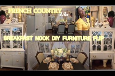French  Country Breakfast Nook/DIY Winter to Spring Decorate with me/ Decorating Ideas/Decor
