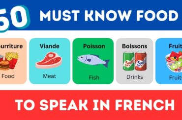 50 French Food Names You Must Know| With pictures #learnfrench