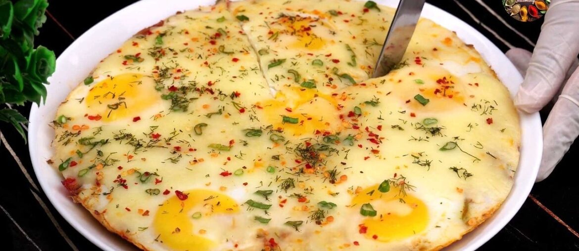 Healthy Cheesy Garlic Egg Bake with Fresh Herbs | Quick & Easy Breakfast Recipe! Ready in 30 Minutes