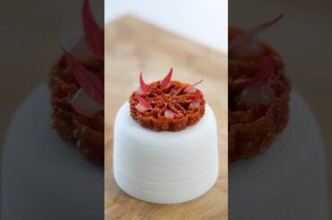 Fine dining amuse within 30 minutes! Delicious bell pepper pie tee amuse & recipe #shorts
