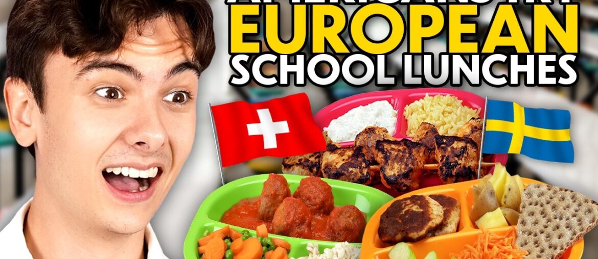 American’s Try European School Lunches! #2 (France, Sweden, Portugal) American's Try European School Lunches! #2 (France, Sweden, Portugal)