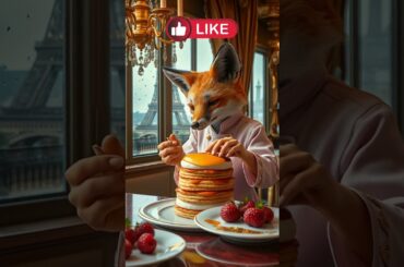 This Parisian Fox Chef Makes The FLUFFIEST Pancakes Ever!