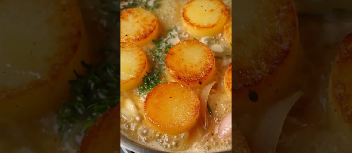 Fondant Potatoes with Cacio e Pepe Sauce