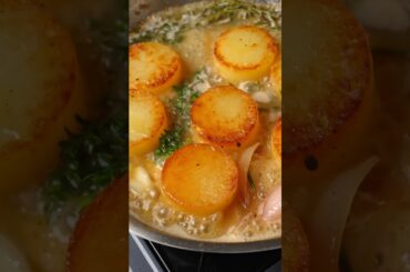 Fondant Potatoes with Cacio e Pepe Sauce