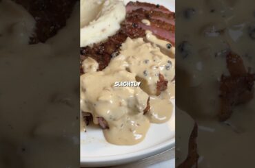 Steak Au Poivre #steak #recipe #cooking #grilling #french #food #steakaupoivre