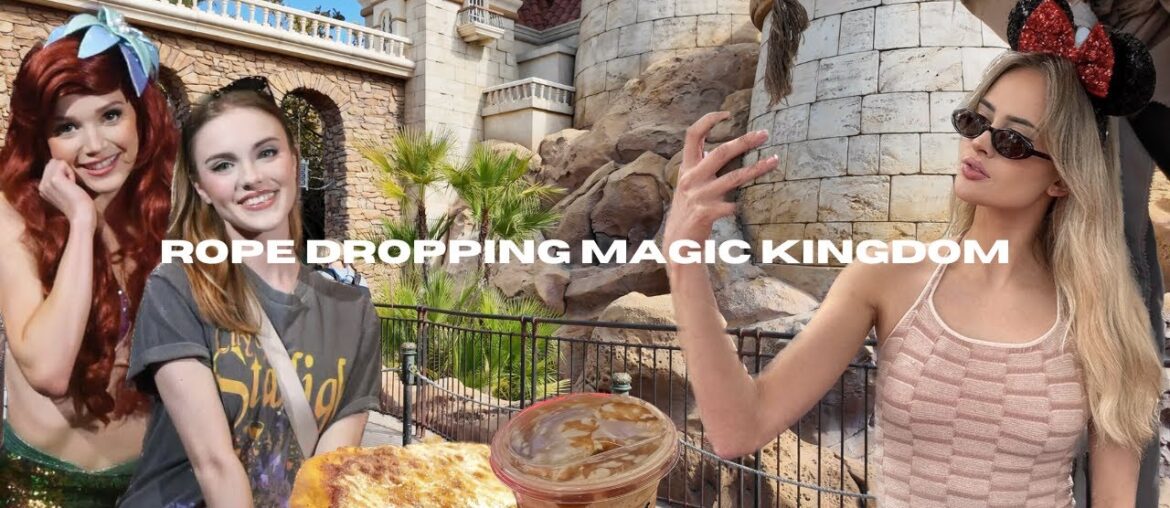 Rope Dropping Magic Kingdom | Meeting Ariel | Adventure Friends Calvacade | Eating at Pinocchio's