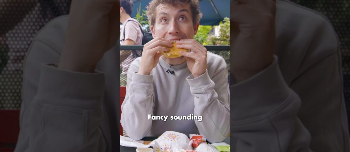 McDonalds items only available in France!