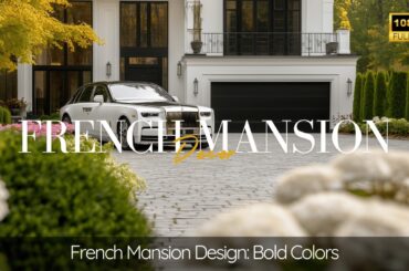 French Mansion Design: Bold Colors