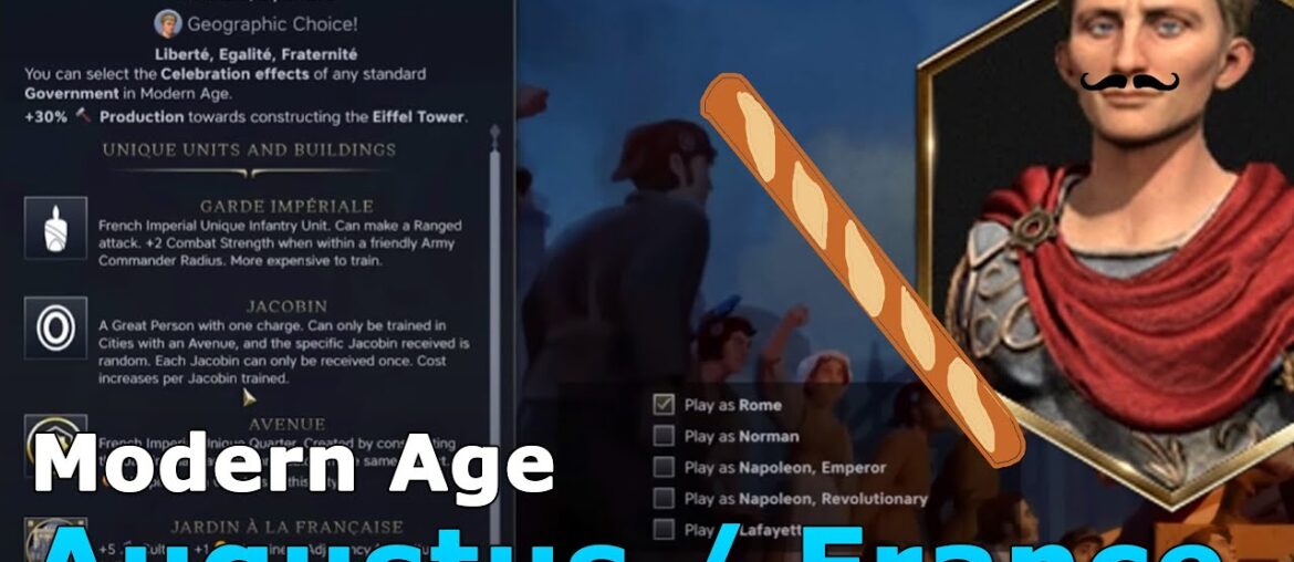 Look at me, I'm the French Now - Augustus - French Empire - Civilization 7