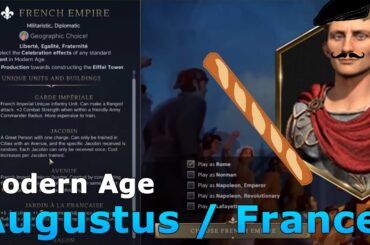 Look at me, I'm the French Now - Augustus - French Empire - Civilization 7
