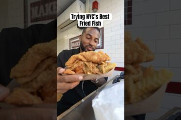 Trying NYC’s best fried fish #foodie #friedfish #nycfood