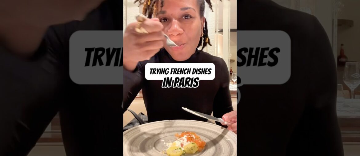 Trying French Food in Paris! #escargot #parisfood #frenchfood #travelvideo #foodlover #foodreview