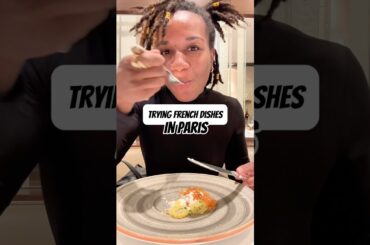 Trying French Food in Paris! #escargot #parisfood #frenchfood #travelvideo #foodlover #foodreview