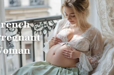 The Maternity Life of a Beautiful French Pregnant Woman | AI Video