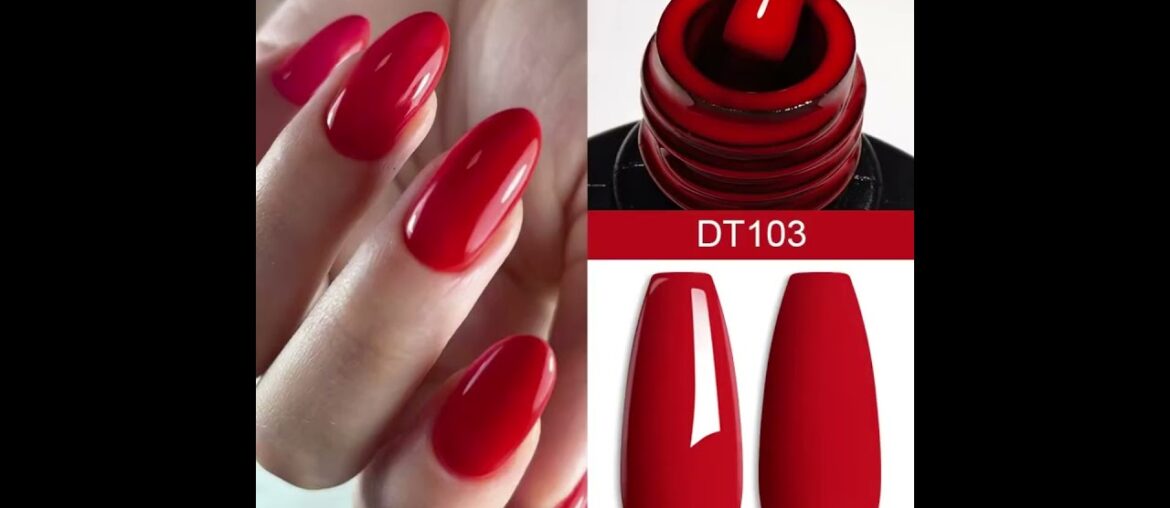 MEET ACROSS 7ml Wine Red Gel Nail Polish Long-Lasting French Style Gel Nail  (link in description)