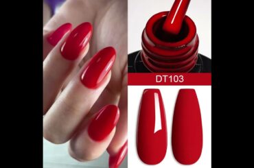 MEET ACROSS 7ml Wine Red Gel Nail Polish Long-Lasting French Style Gel Nail  (link in description)