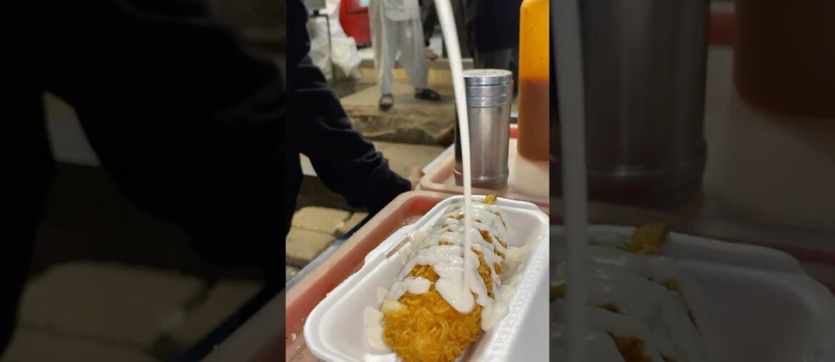 Trying Hussainabad BBQ CornDog #youtubeshorts #trending #corndog #hussainabadfoodstreet #shorts