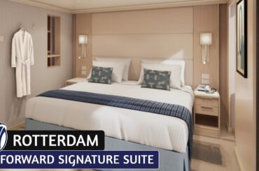 HAL Rotterdam | Forward Signature Suite Walkthrough Tour & Review 4K | Holland America Cruise Line