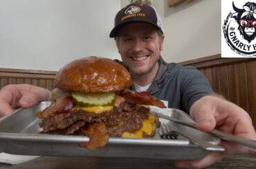 I WIN FREE FRIES IF I CAN FINISH THIS BURGER WITHOUT UTENSILS | MAN V FOOD