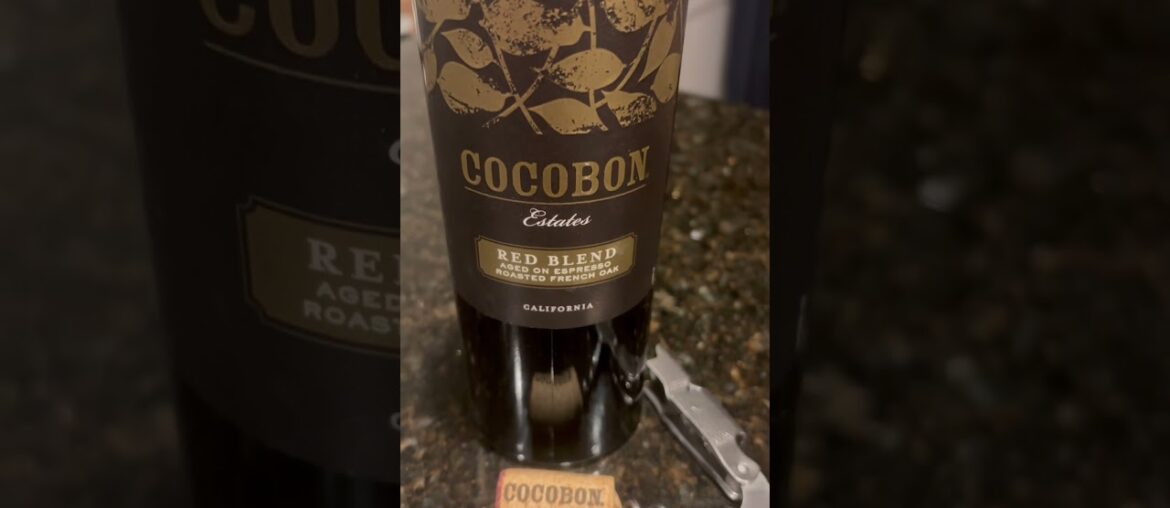 Cocobon Estates Red Blend from Espresso Red French Oak Barrels from Trader Joe’s. Smooth red wine